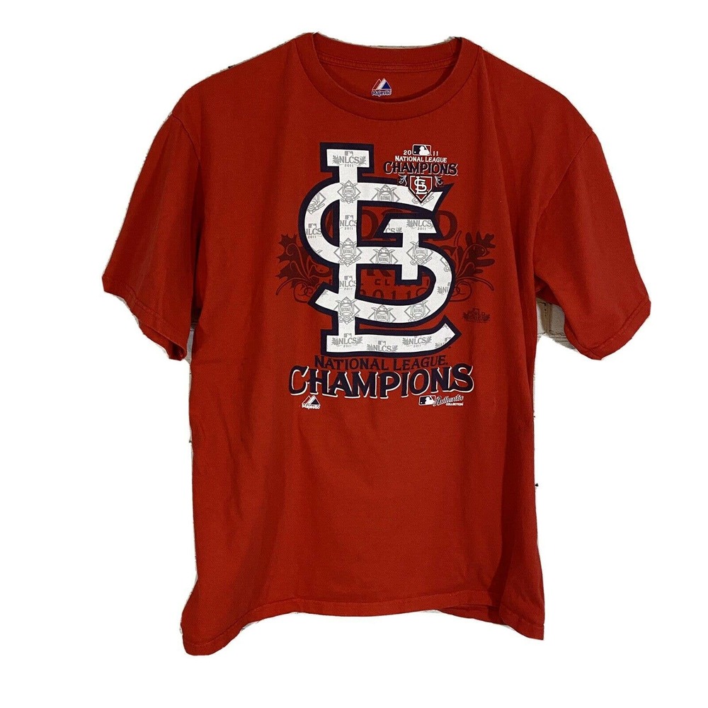 Majestic St Louis Cardinals 2011 NL Champs Tee L